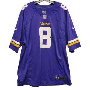 MINNESOTA VIKINGS Jersey Mens XL Purple White SAM BRADFORD #8 NIKE NFL Football